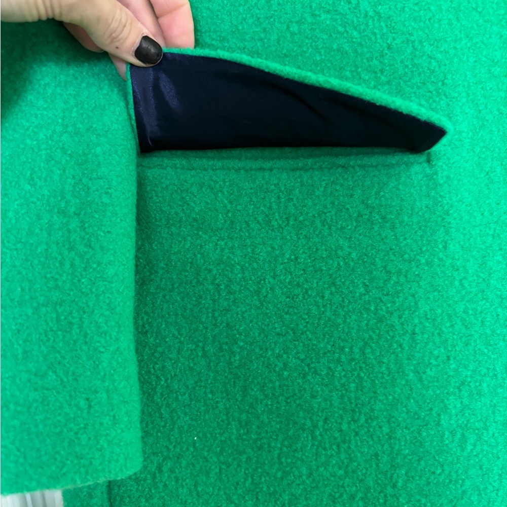 NEW! Green Italian Wool Coat! - Picture 8 of 11